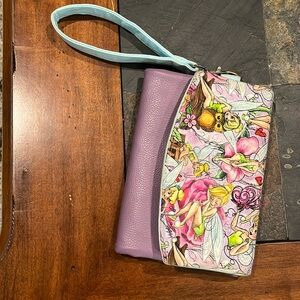 Elk b sides wallet/wristlet/clutch (rare) tinker bell/ fairy.  EUC